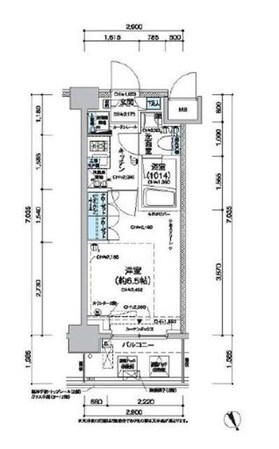 レジディア蒲田Vの物件間取画像